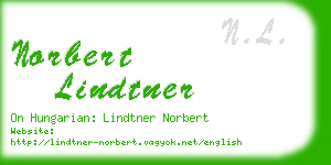 norbert lindtner business card